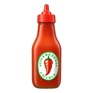 sriracha sauce sticker
