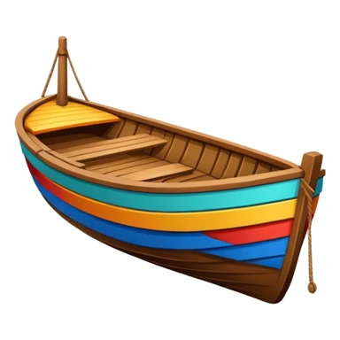 boat in cartoon  sticker