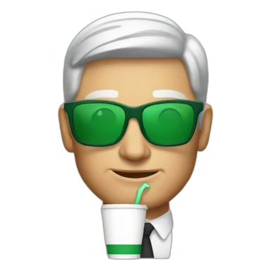 Tim cook drinking starbuck sticker