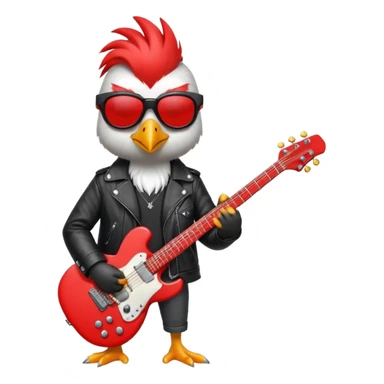 rockstar bird sticker