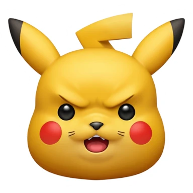 Pikachu angry sticker