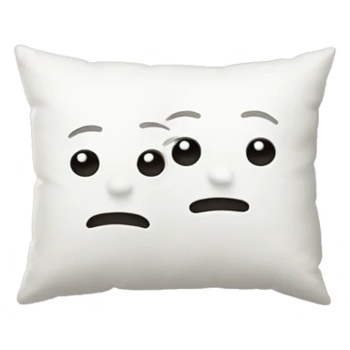 Two white cushions sticker