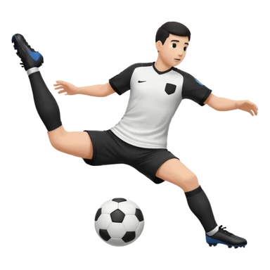 soccer ball passed between defender's legs sticker