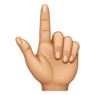 Eine Hand mit einem Finger der nach links zeigt  sticker