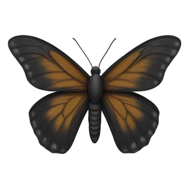 Mariposa negra sticker