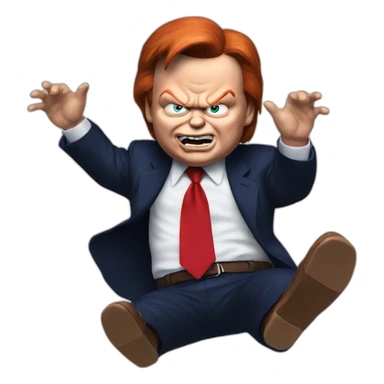 Chucky kicking trump sticker