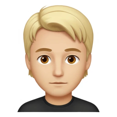 David Silveria with brown eyes, blonde hair l sticker