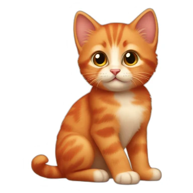 little red kitten sticker