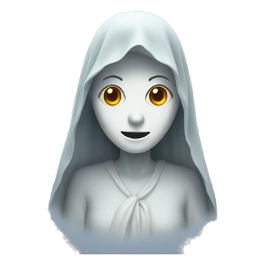 Ghost lady sticker