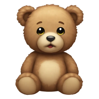 Cute aesthetic teddy bear sticker