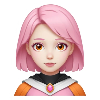 Pinkorangewhite cosplay sticker