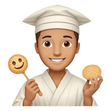 Wafer delivering man sticker