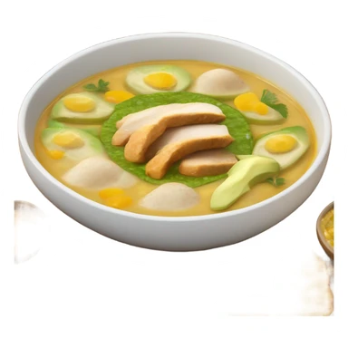 Plato de sopa de ajiaco  sticker