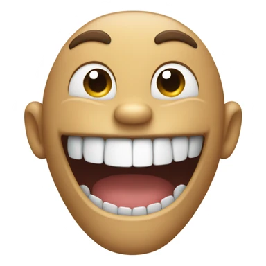 Big teeth grin sticker