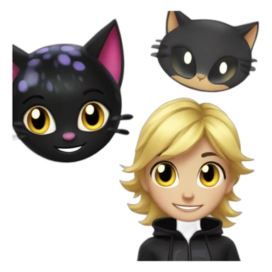 ladybug and cat noir miraculous sticker