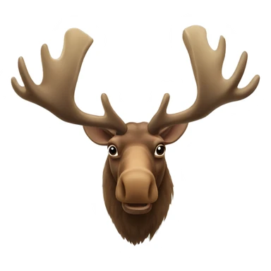 moose antlers sticker