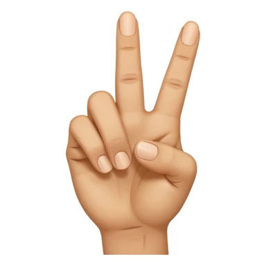 Open hand with the middle finger pointing downwards sticker