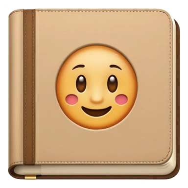 a journal book beige  sticker