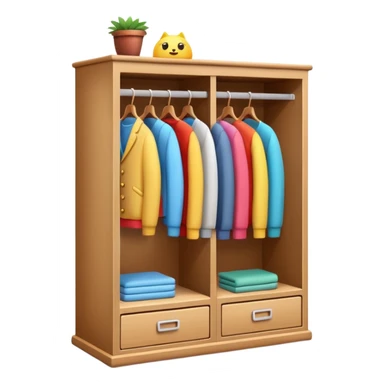3D wardrobe shelf sticker