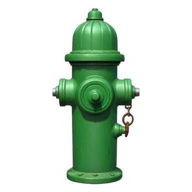 green fire hydrant sticker