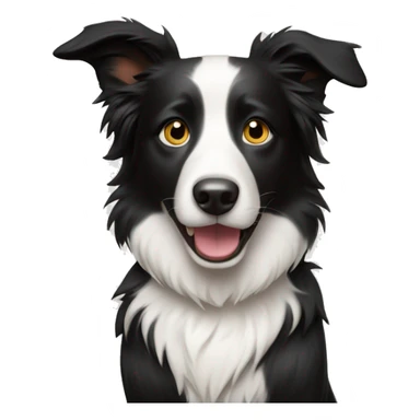 make a border collie holding iphone  sticker