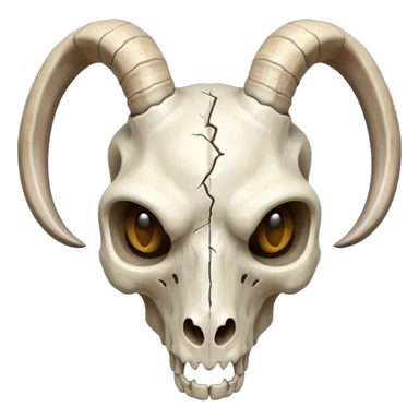 goat skull sticker