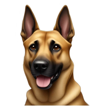 Dog malinois in autumn sticker