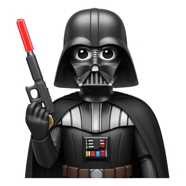 Darth vader holding a Glock   sticker