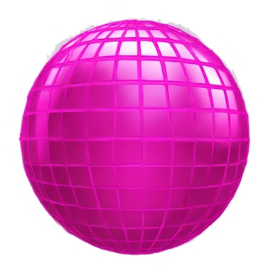 hot pink disco ball sticker