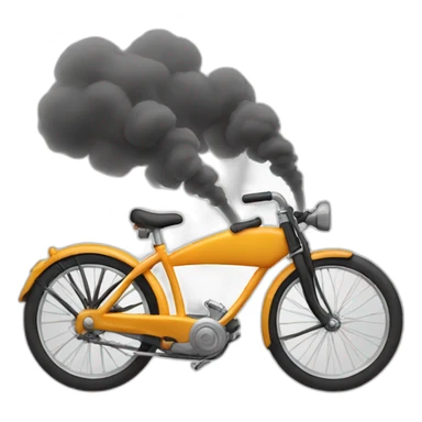 Smoke from bike exhaust  sticker