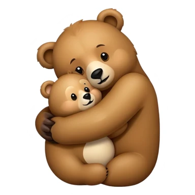 Bear hug sticker