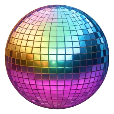 mirrorball sticker