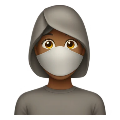 shamed covering face sticker