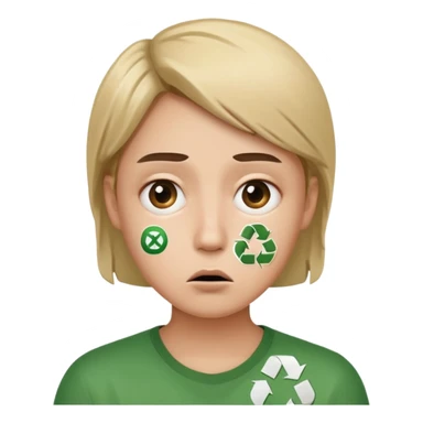 ♻️ + 🙄 sticker