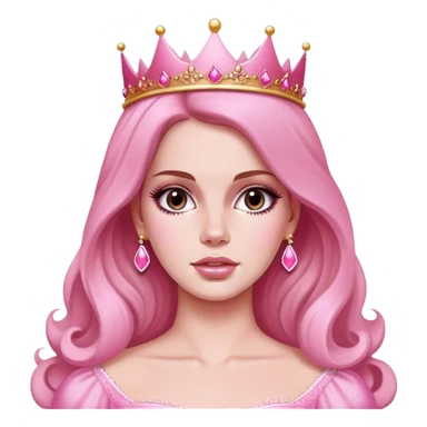 Lana Del Rey as a pink princess sticker