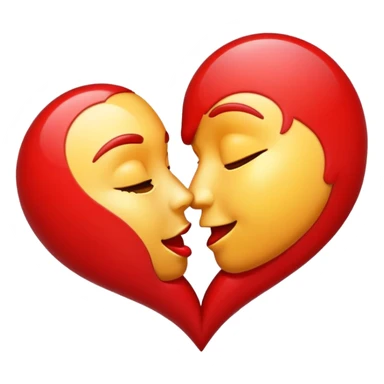 Generate an emoji kiss sticker