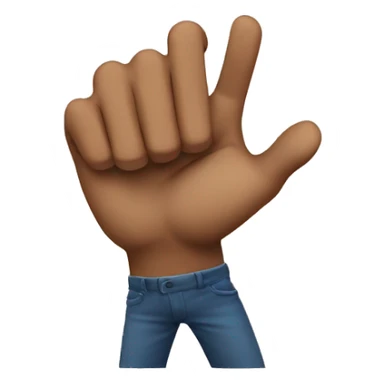 Punching the air sticker