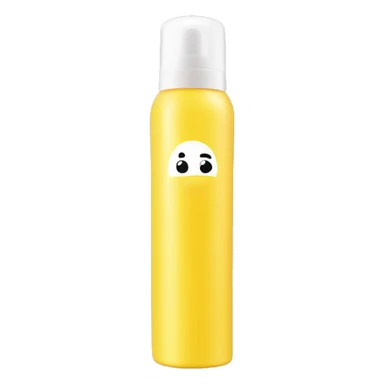 yellow bottle of scalp scrub with white top spray cover sticker