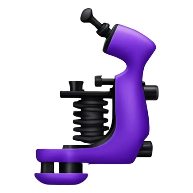 Purple tattoo machine sticker