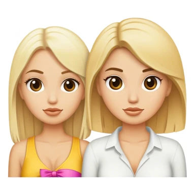 One blonde one brunette in Cabo  sticker