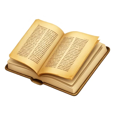 open book with readable pages sticker