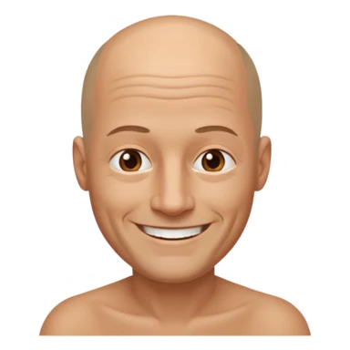 gym buddy middle aged with no hair sticker