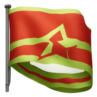 Flag of Soviet Union in apple style sticker