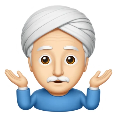 Mavi şapkalı gülen deli yüz sticker