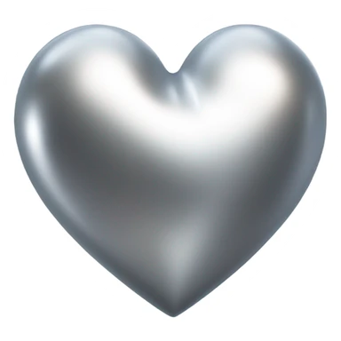 Silver space heart  sticker