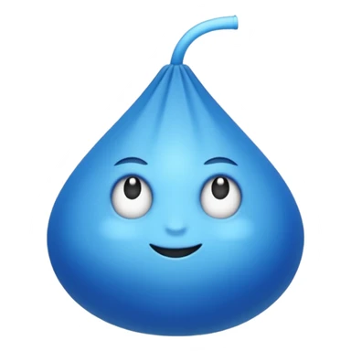 um laço azul sticker