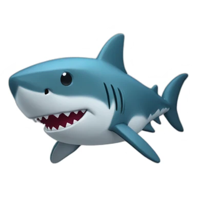 Shark plushie sticker