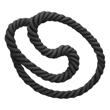 spinning rope, black, spiral sticker