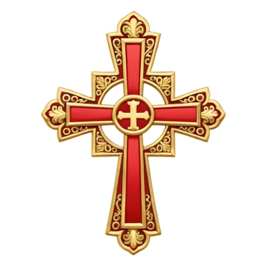 Eastern Orthodox cross. Transparent bakgrund. sticker