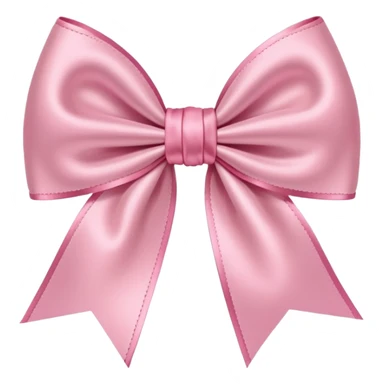 pink coquette bow with a heart in the middle, delicate and feminine, soft pink tones, elegant details sticker